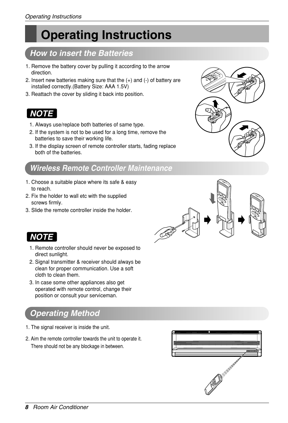 Operating instructions, Operating method | Heat Controller VMH30SB-1 User Manual | Page 9 / 19