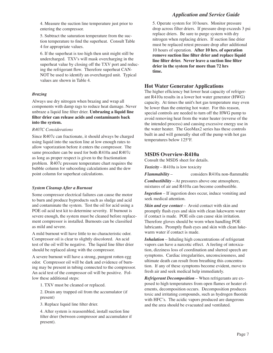 Heat Controller HFC REFRIGERANT R410A User Manual | Page 7 / 9