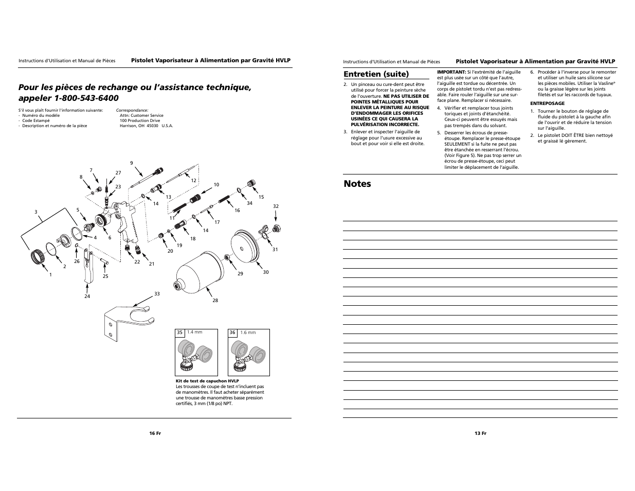 Entretien (suite) | Husky hds790 User Manual | Page 13 / 14