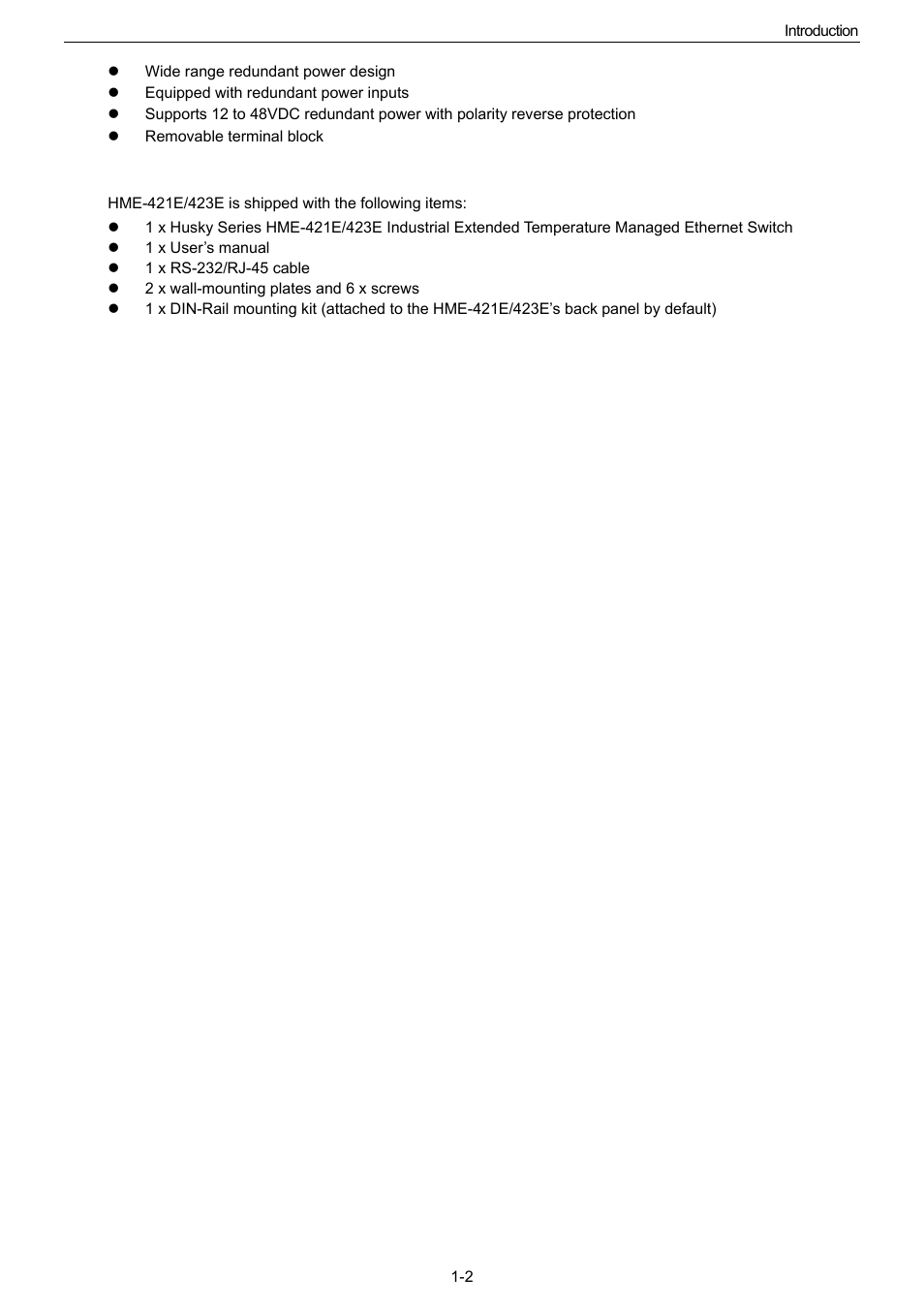 Package checklist, 3 package checklist | Husky HME-423E User Manual | Page 7 / 77