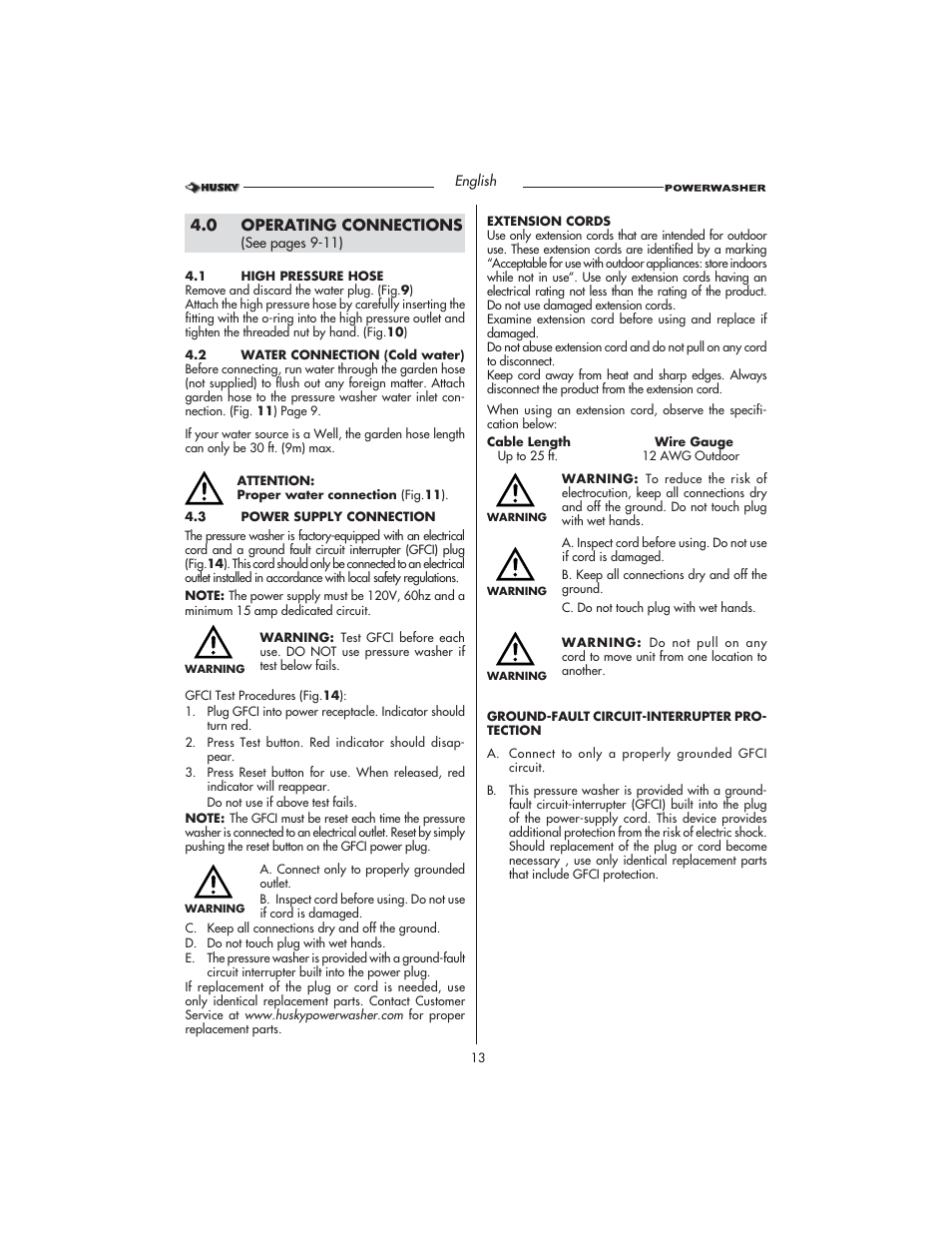 Husky HD1500 User Manual | Page 13 / 68