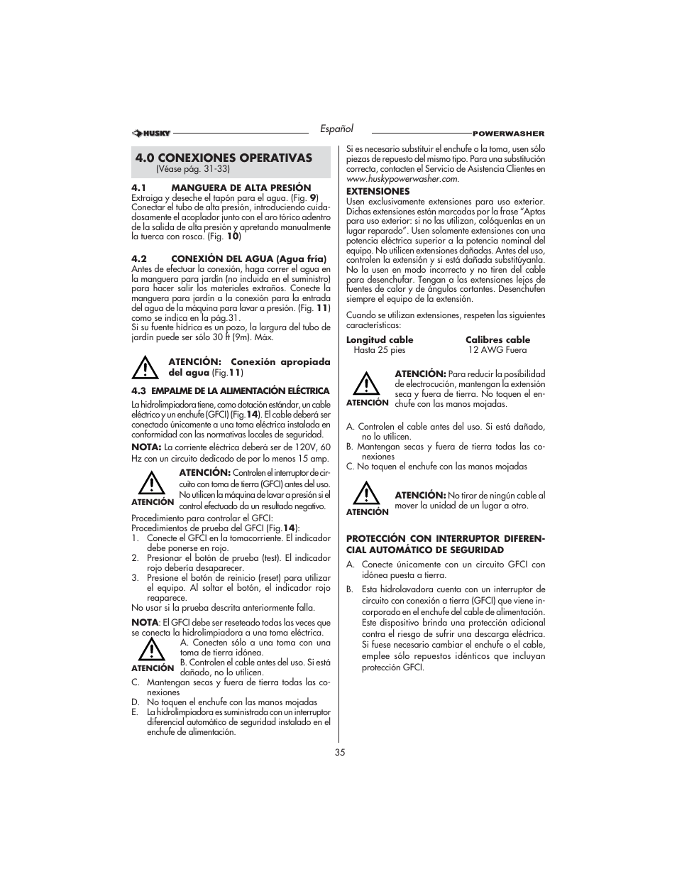 Husky HD1500 User Manual | Page 35 / 68