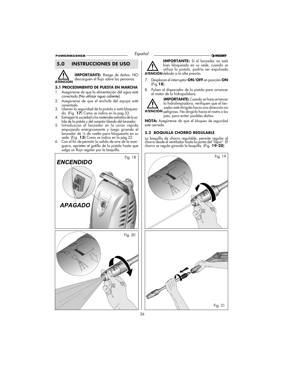 Husky HD1500 User Manual | Page 36 / 68