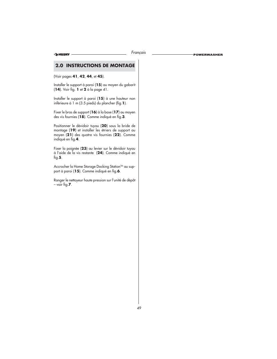 Husky HD1500 User Manual | Page 49 / 68