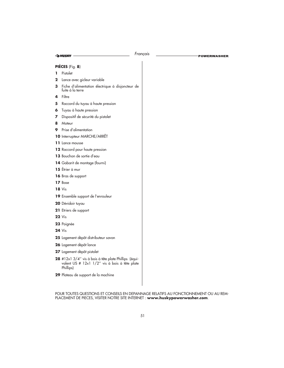 Husky HD1500 User Manual | Page 51 / 68