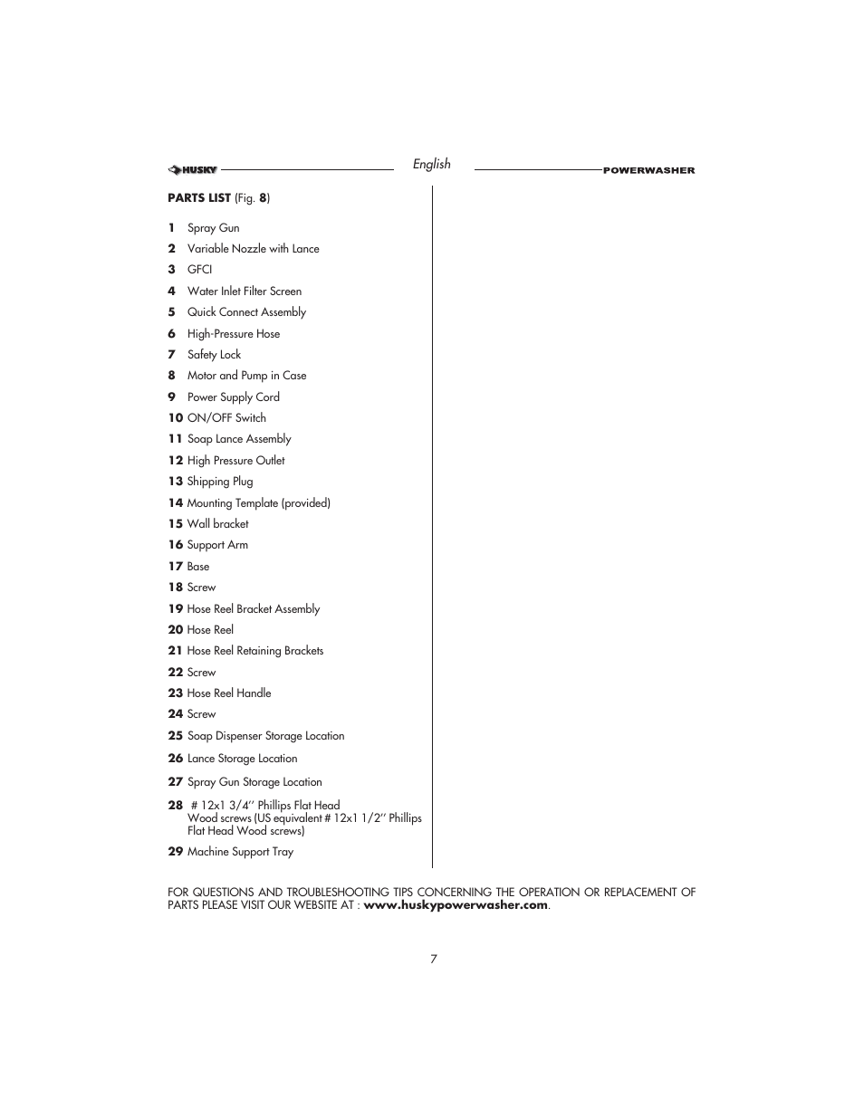 Husky HD1500 User Manual | Page 7 / 68