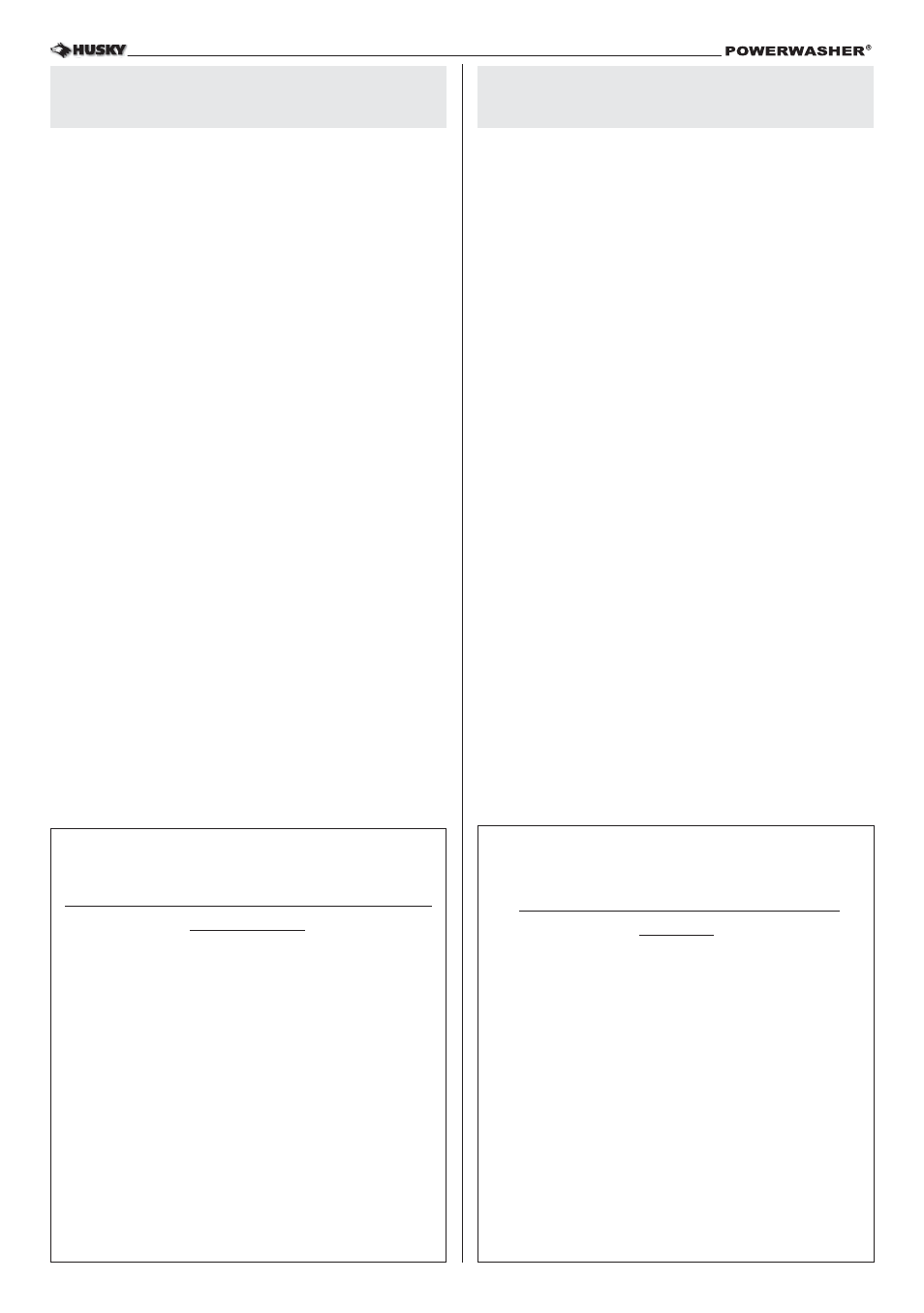 0 technical data, 0 datos técnicos | Husky 2000PSI User Manual | Page 33 / 36