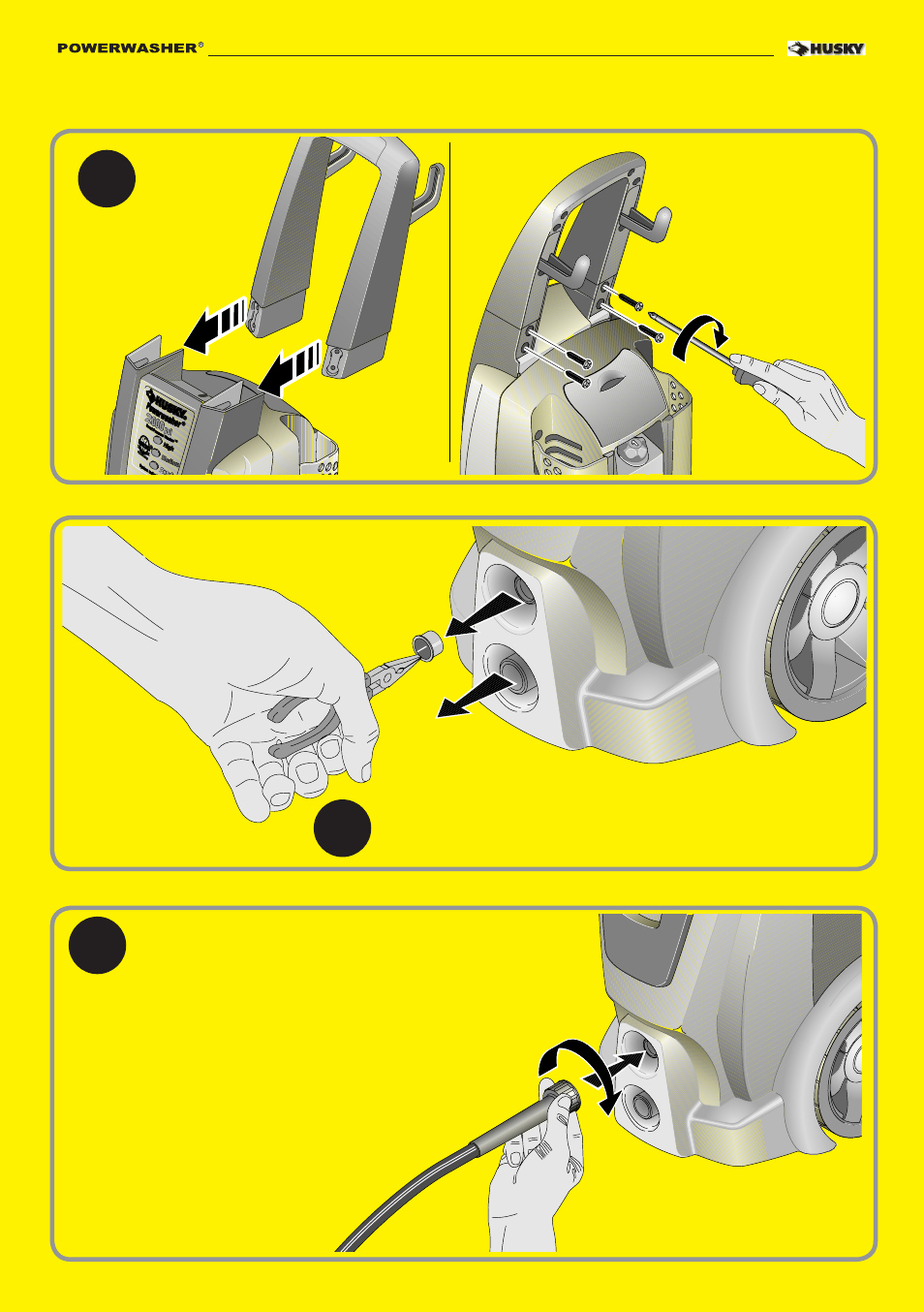 For easy installation instalación fácil | Husky 2000PSI User Manual | Page 4 / 36