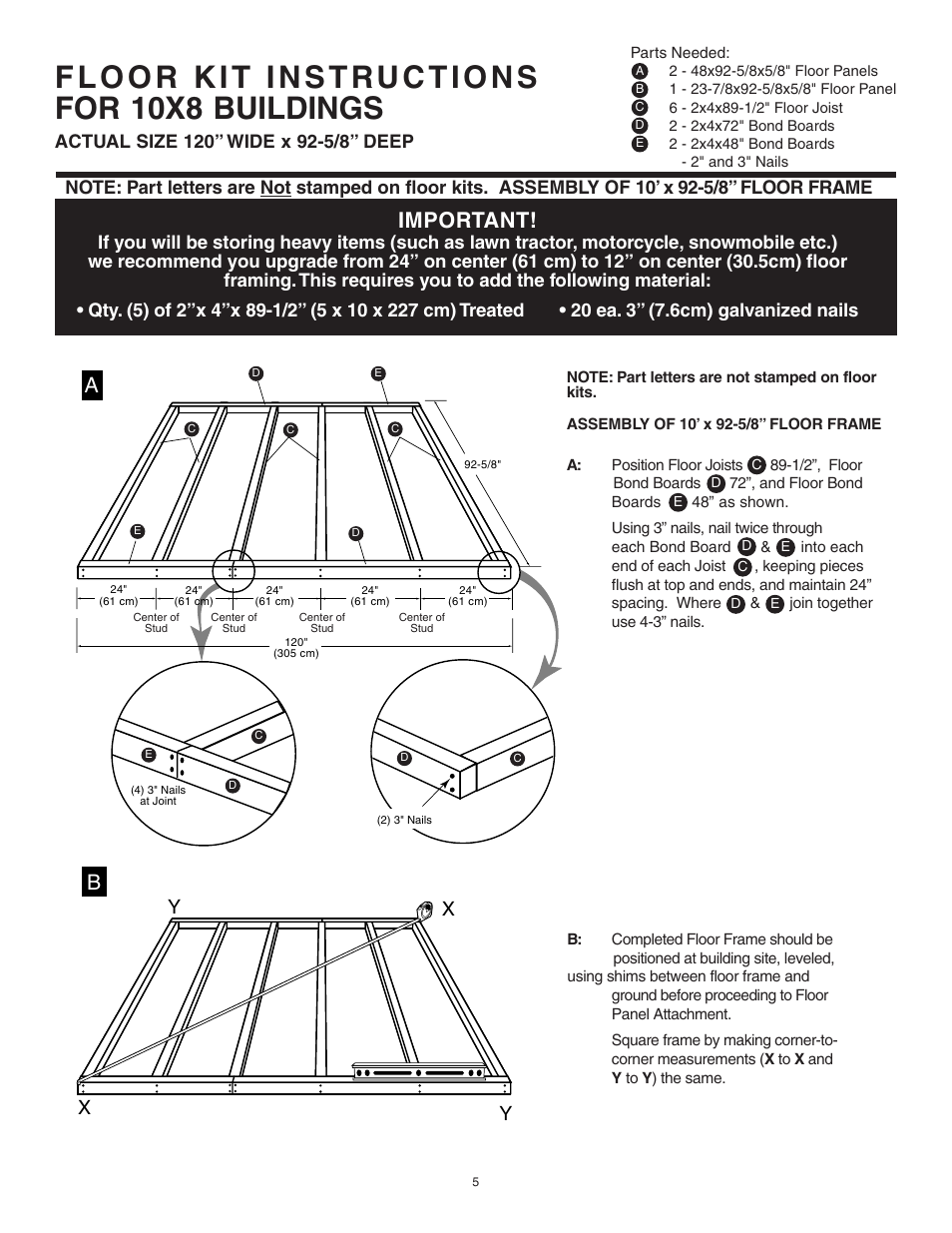 Important, Yx x | Husky 16628 User Manual | Page 5 / 8