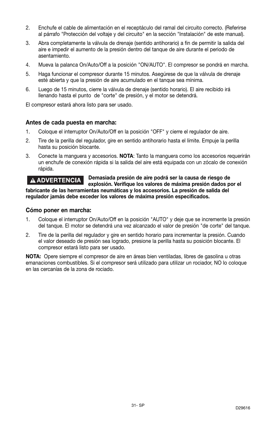 Husky D29616 User Manual | Page 31 / 56