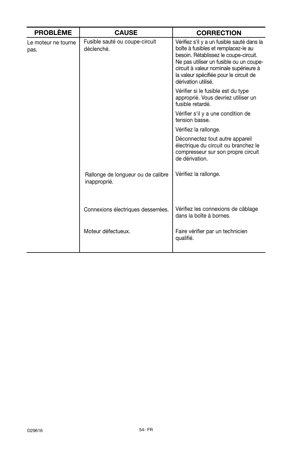 Husky D29616 User Manual | Page 54 / 56