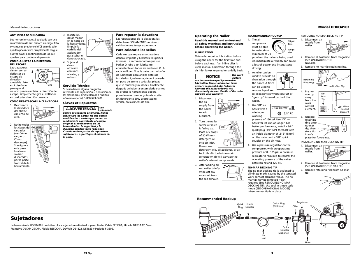 Sujetadores | Husky HDN34901 User Manual | Page 3 / 12