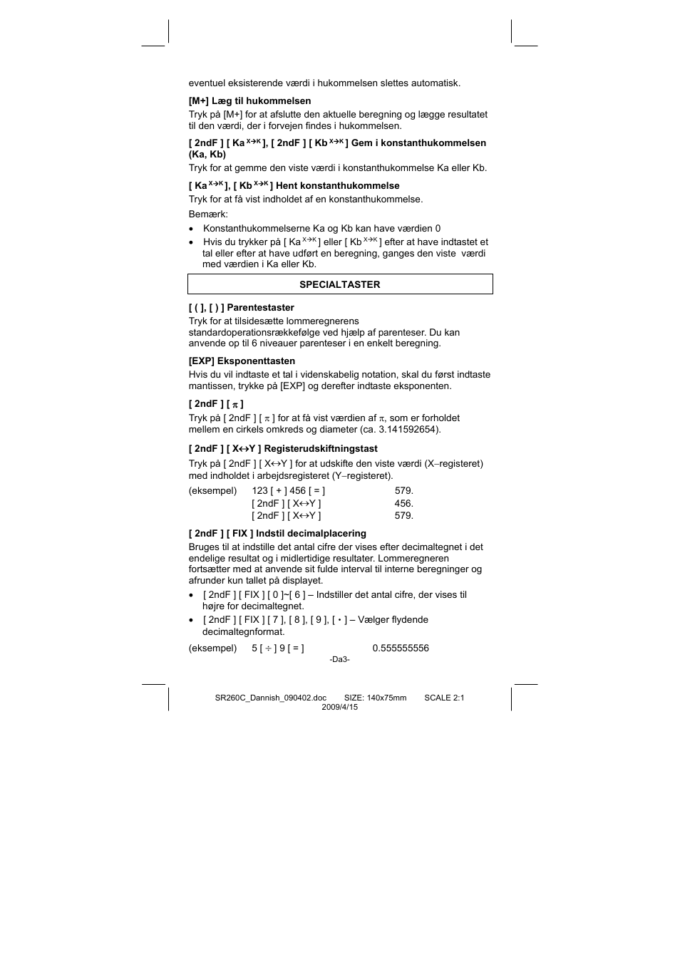 CITIZEN SRP-265N User Manual | Page 135 / 192