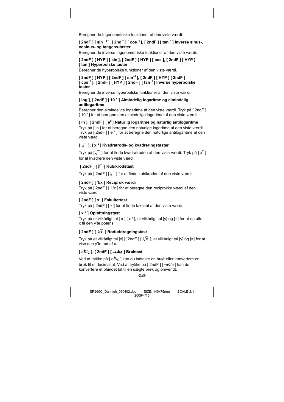 CITIZEN SRP-265N User Manual | Page 137 / 192