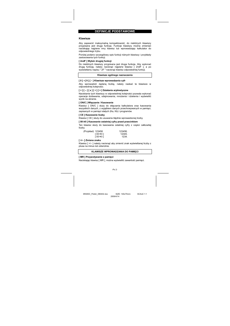 CITIZEN SRP-265N User Manual | Page 172 / 192