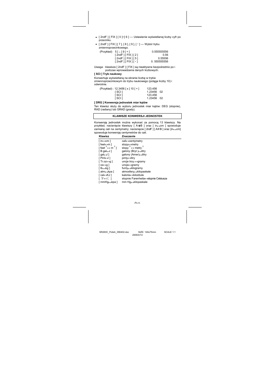 CITIZEN SRP-265N User Manual | Page 174 / 192