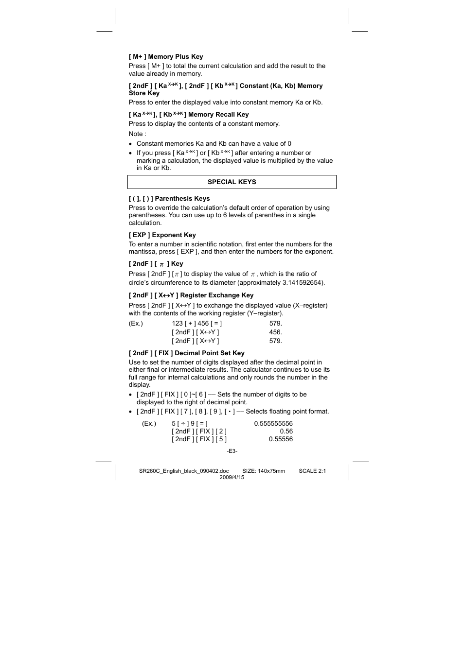 CITIZEN SRP-265N User Manual | Page 4 / 192