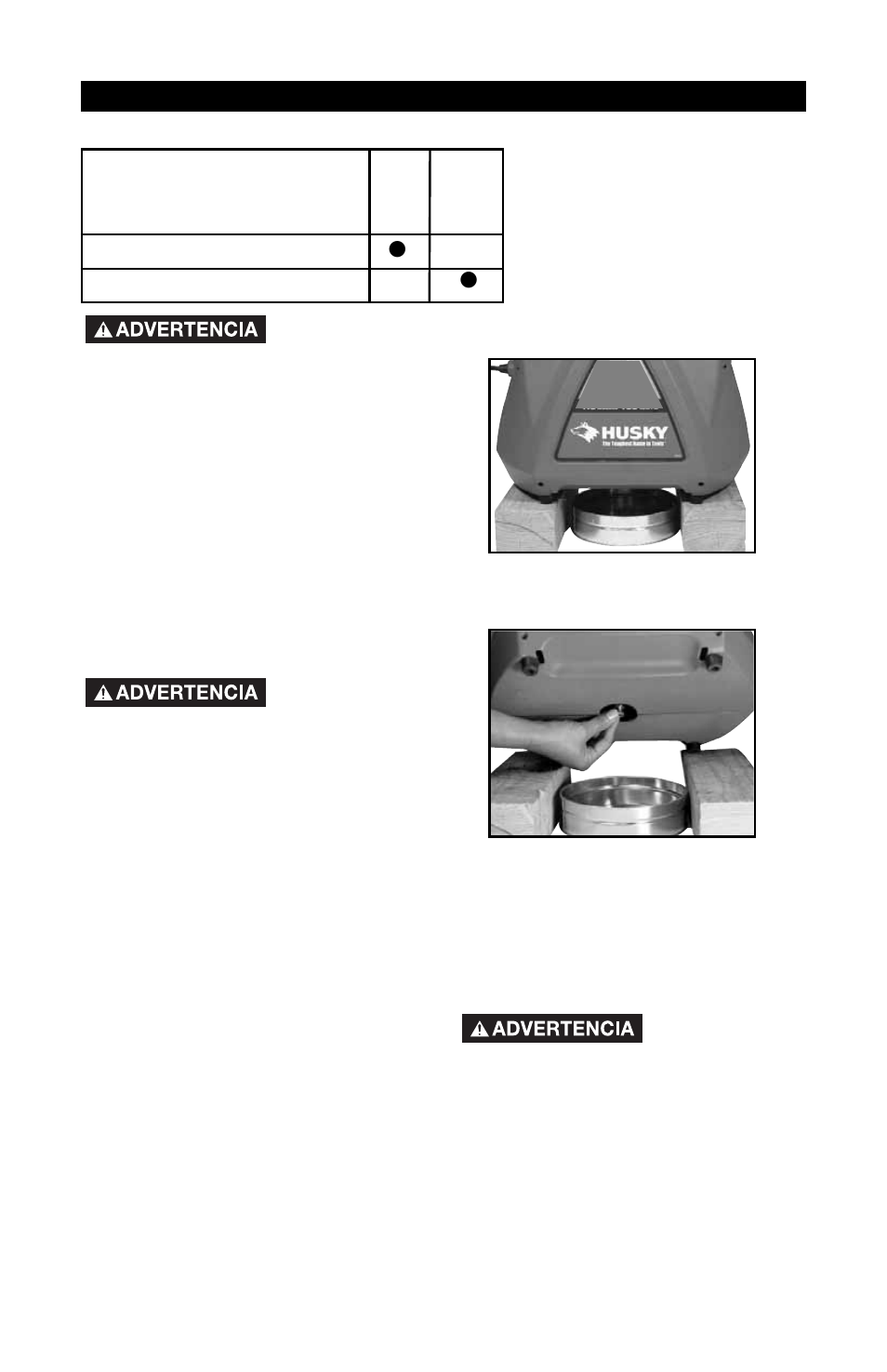 Mantenimiento | Husky A05051 User Manual | Page 35 / 60