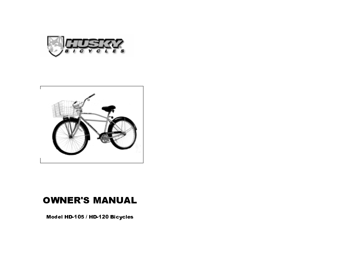 Husky HD-105 User Manual | 10 pages