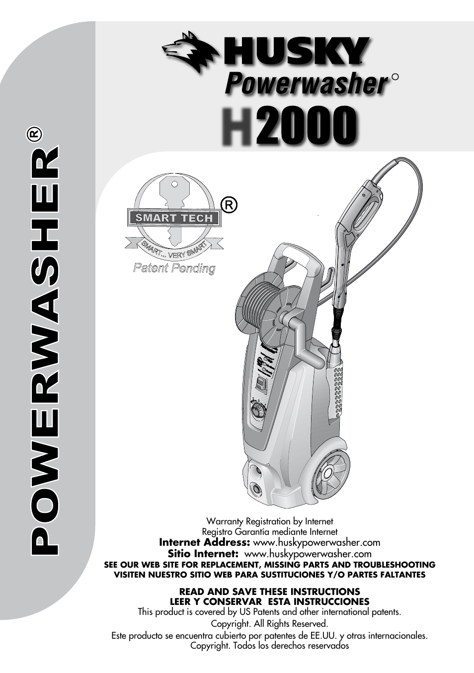 Husky POWERWASHER H2000 User Manual | 36 pages