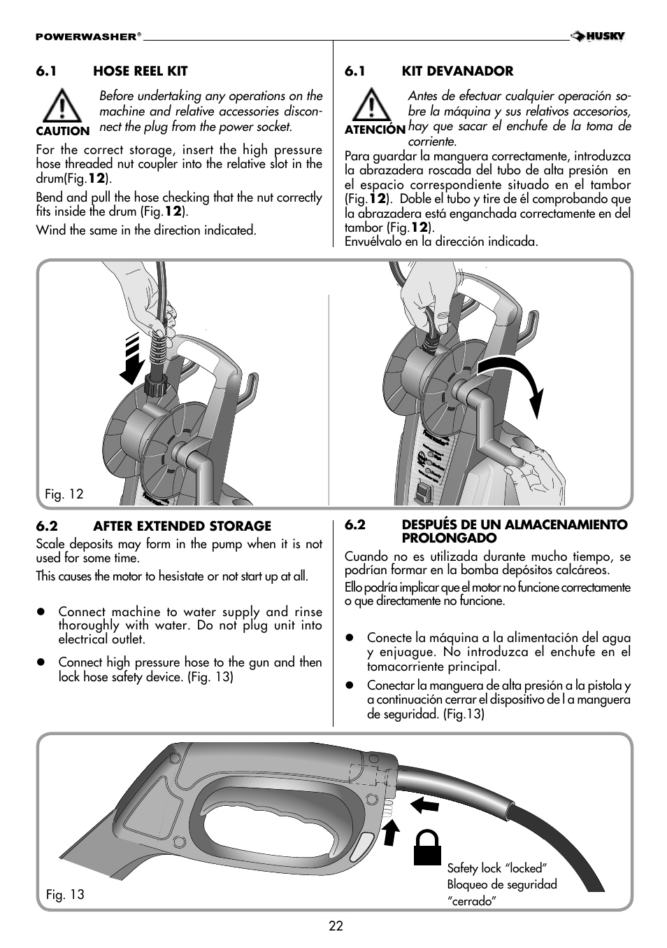 Husky POWERWASHER H2000 User Manual | Page 22 / 36