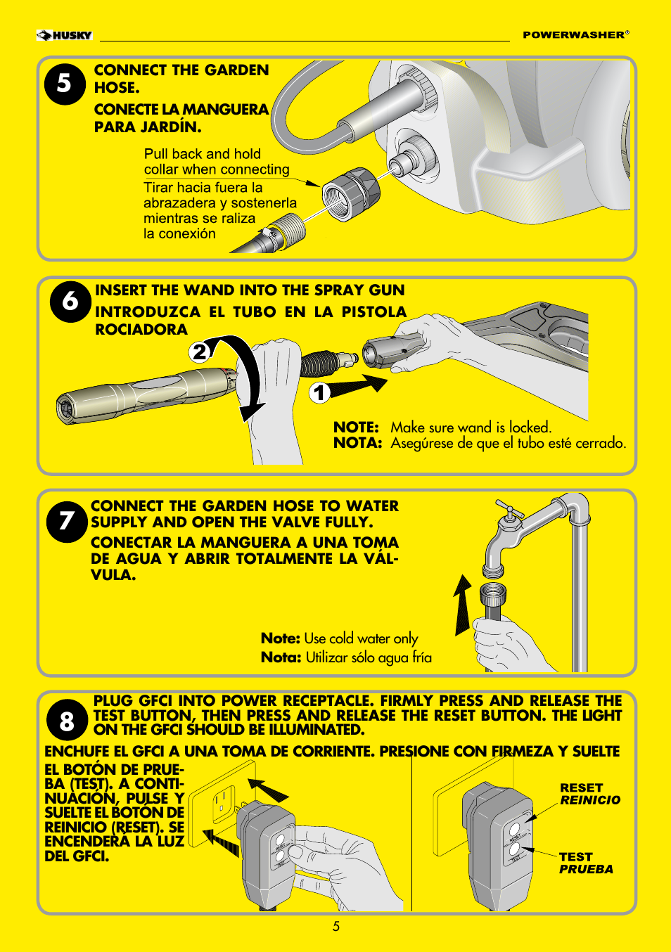 Husky POWERWASHER H2000 User Manual | Page 5 / 36