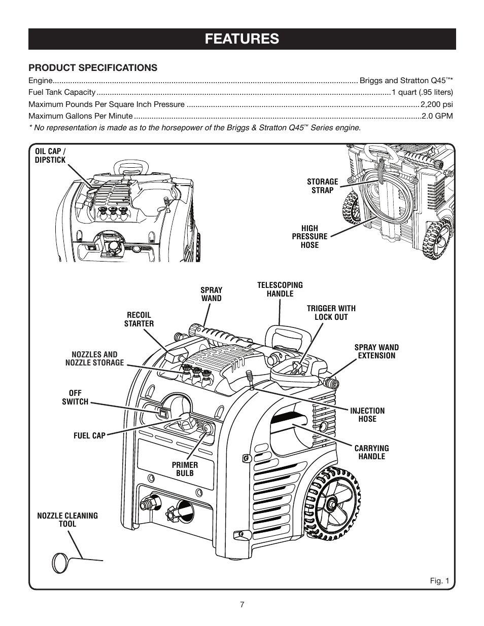 Features | Husky HU80522 User Manual | Page 7 / 22