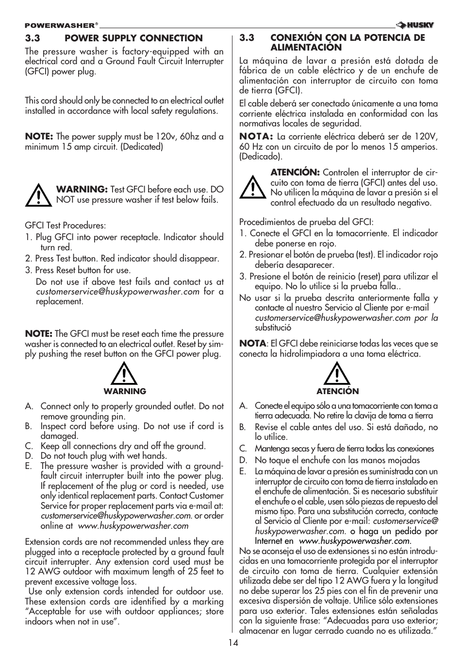 Husky 1800 User Manual | Page 14 / 36