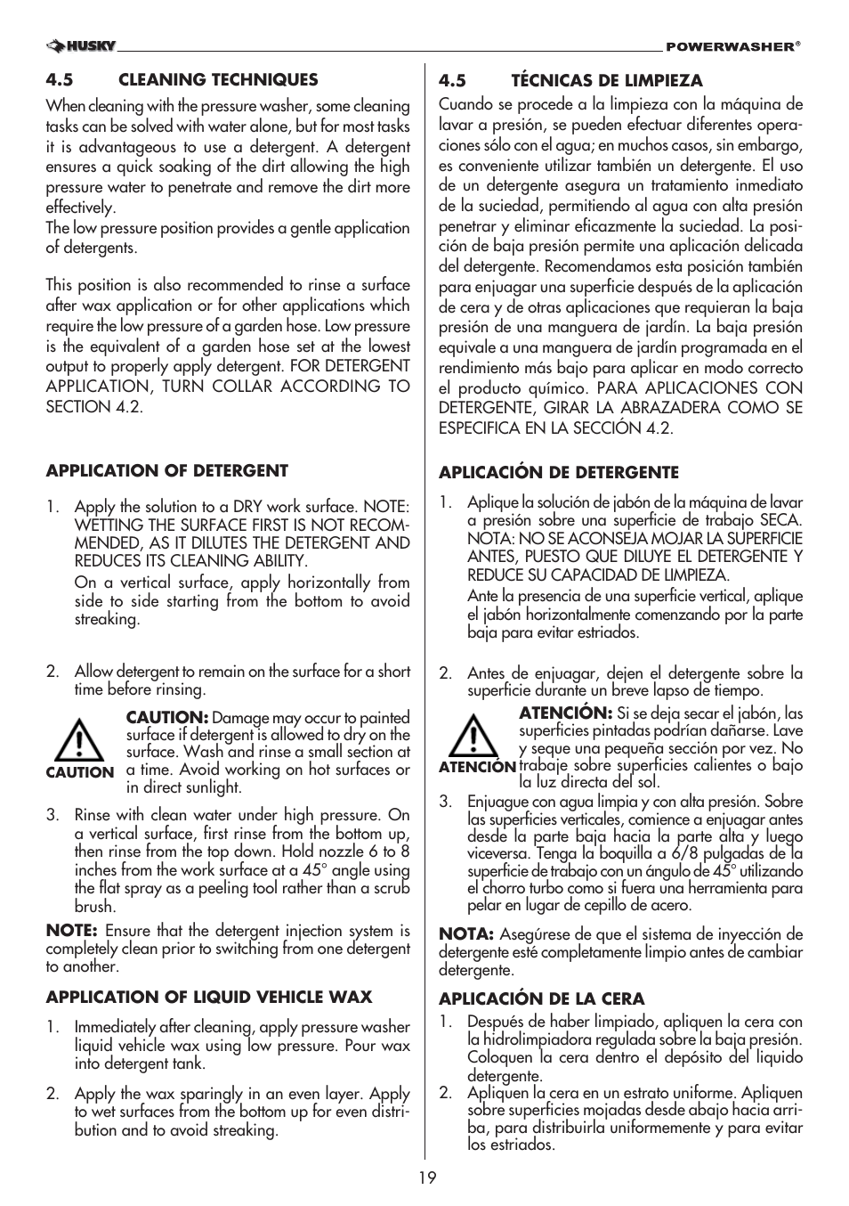 Husky 1800 User Manual | Page 19 / 36