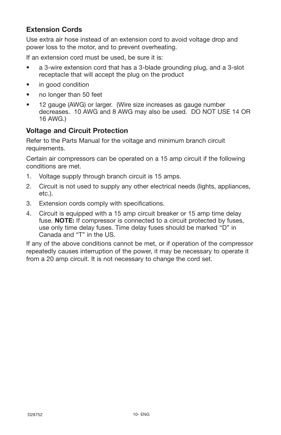 Husky D28752 User Manual | Page 10 / 60