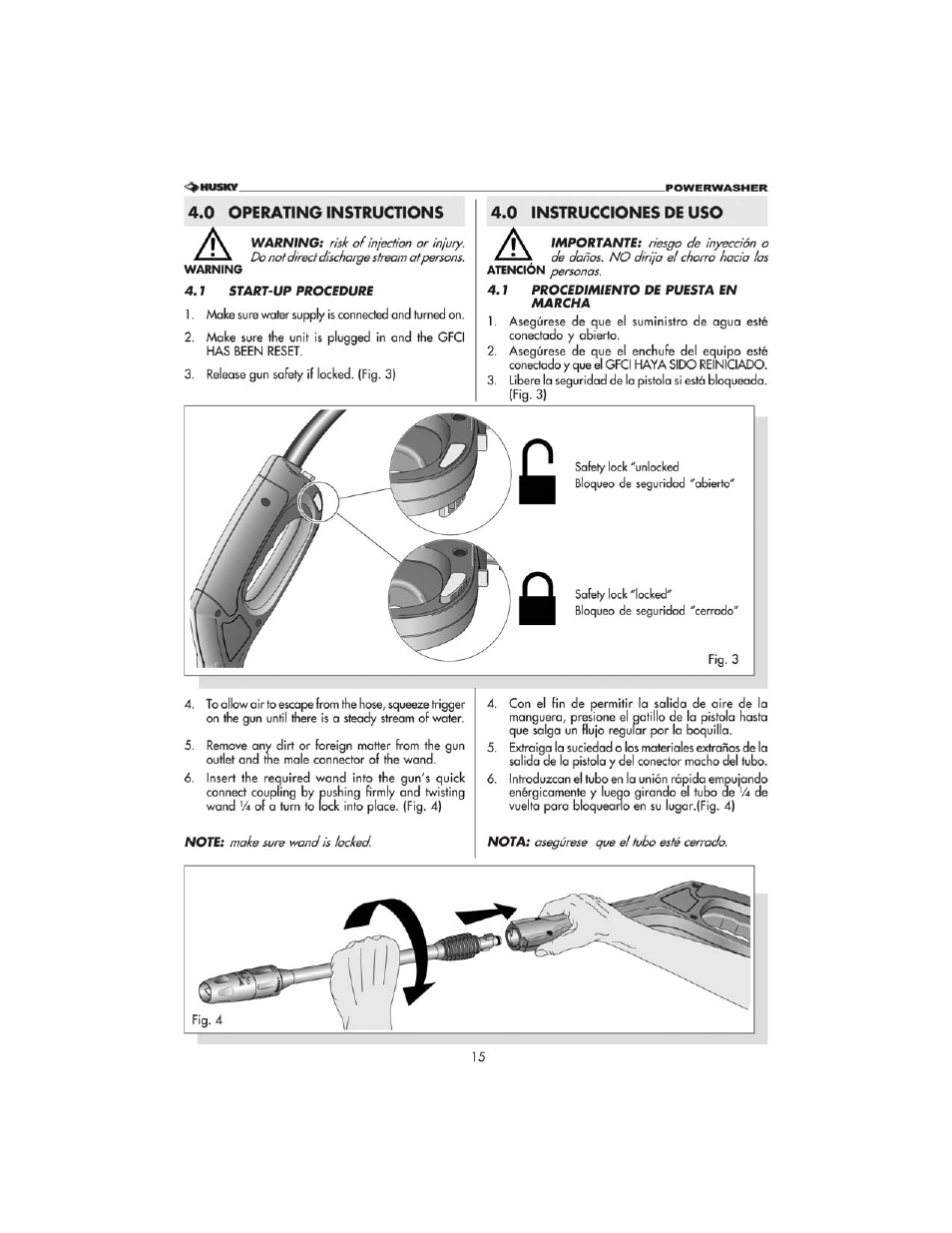 Husky 1750 US User Manual | Page 15 / 32