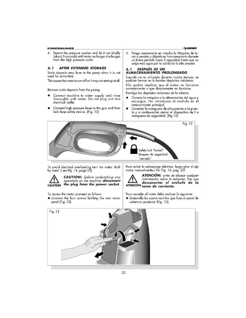 Husky 1750 US User Manual | Page 22 / 32