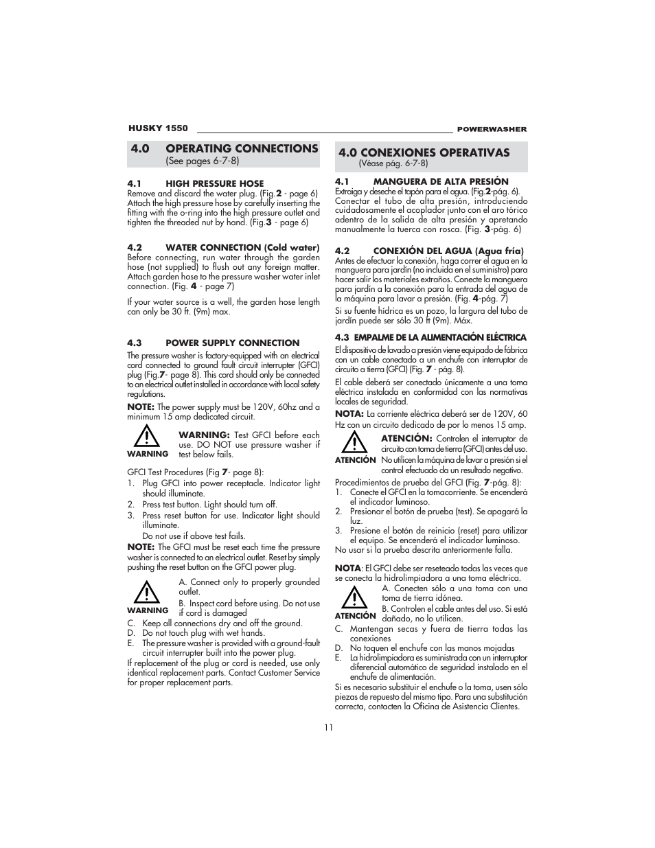 Husky 1550 PSL User Manual | Page 11 / 32