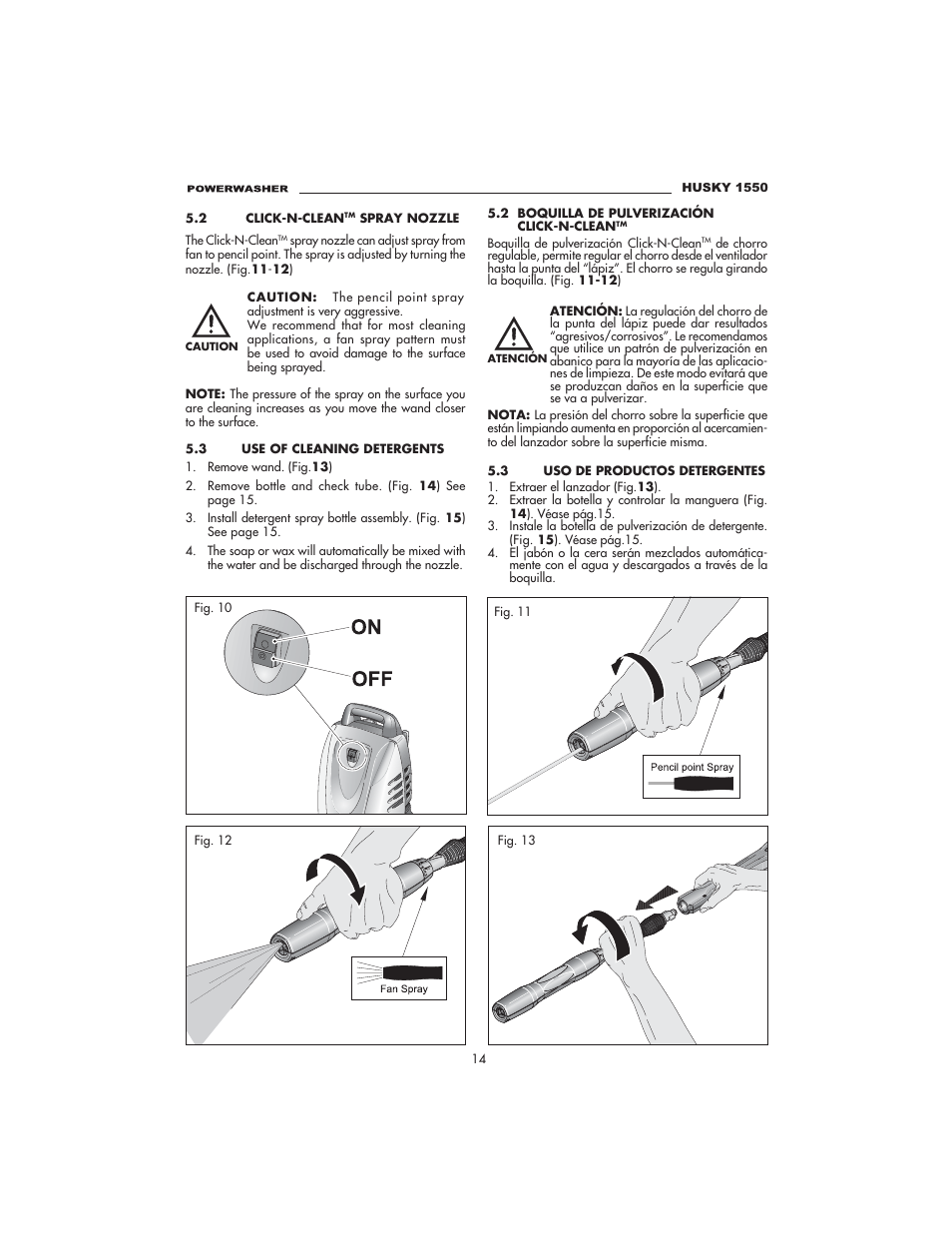 Husky 1550 PSL User Manual | Page 14 / 32