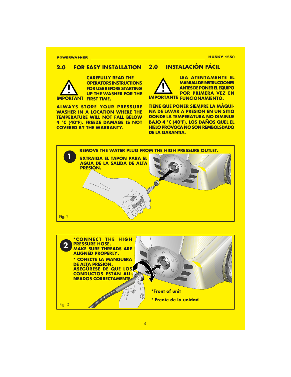 Husky 1550 PSL User Manual | Page 6 / 32