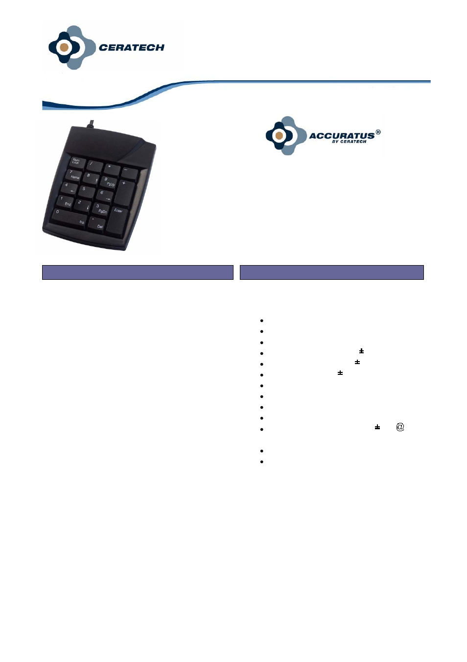 Hypertec Accuratus KYBAC100-50BLKHY User Manual | 1 page