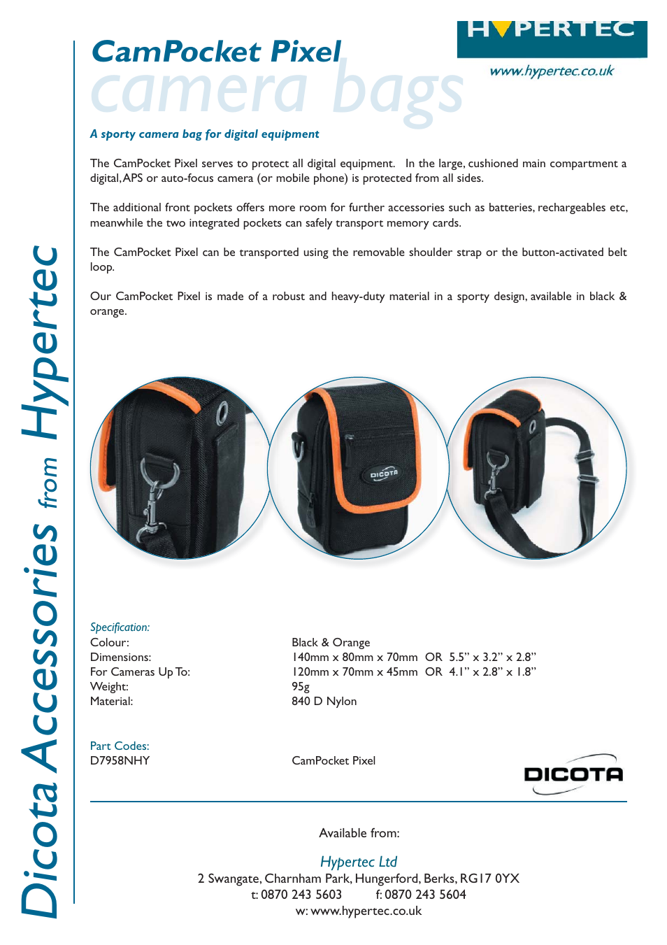 Hypertec D7958NHY User Manual | 1 page