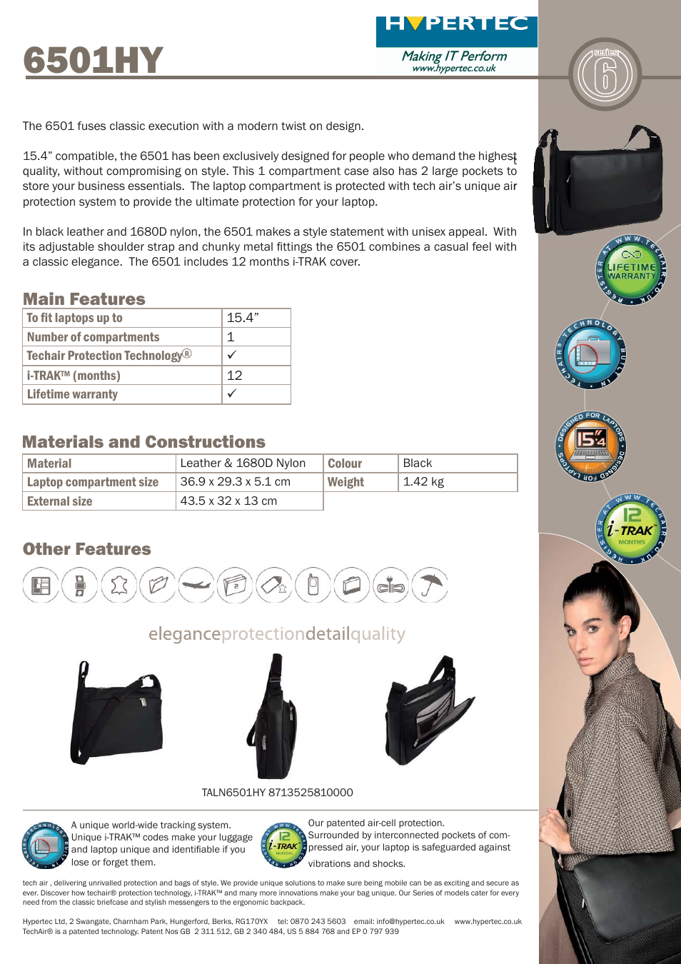 Hypertec 6501HY User Manual | 1 page