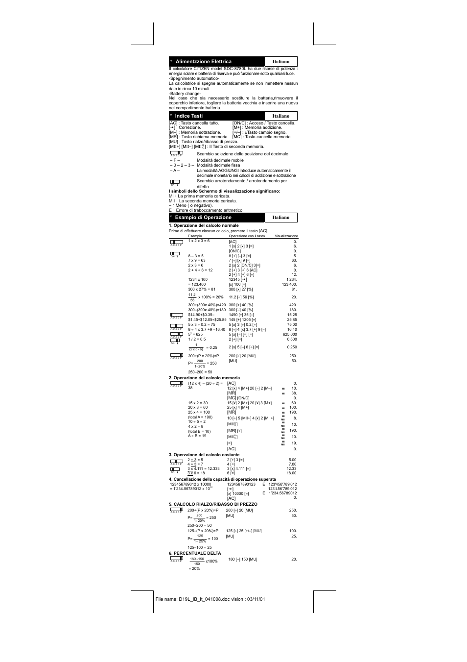 CITIZEN SDC-8780L User Manual | Page 12 / 16