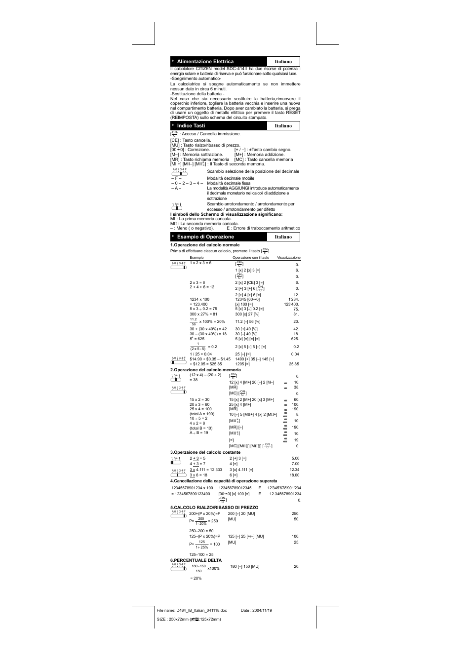 CITIZEN SDC-414II User Manual | Page 7 / 16