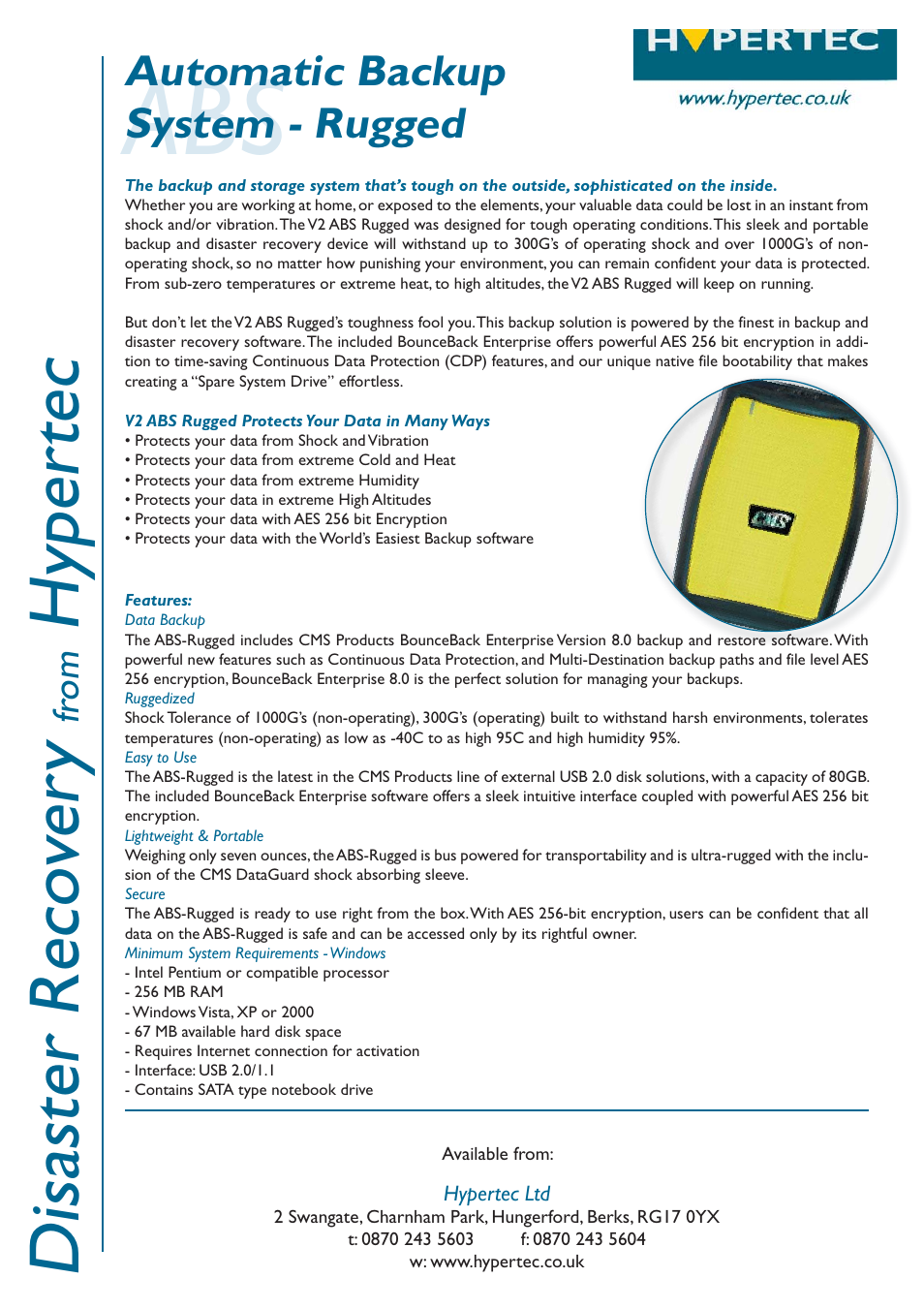 Hypertec V2 ABS User Manual | 2 pages