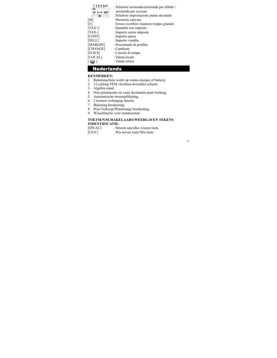 CITIZEN SDC-833A User Manual | Page 11 / 36