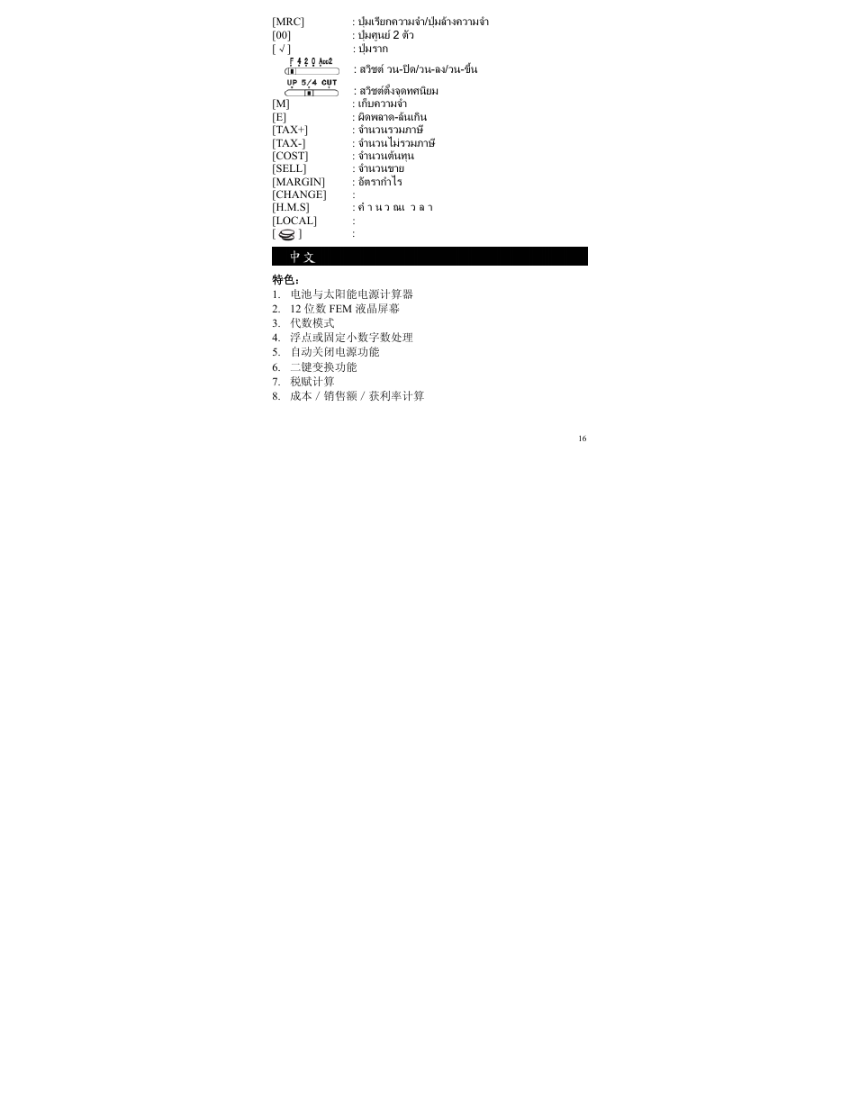 CITIZEN SDC-833A User Manual | Page 16 / 36