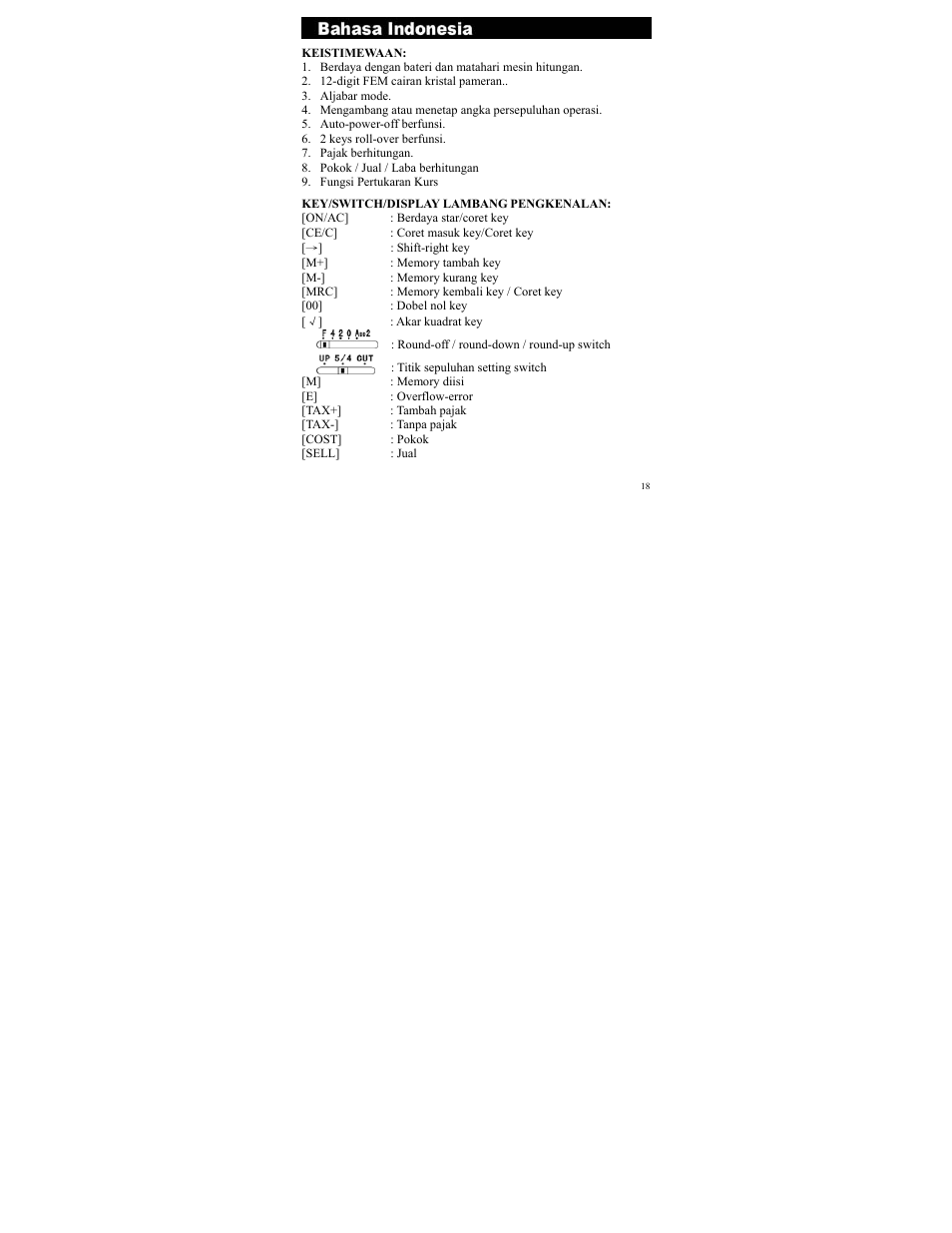 CITIZEN SDC-833A User Manual | Page 18 / 36