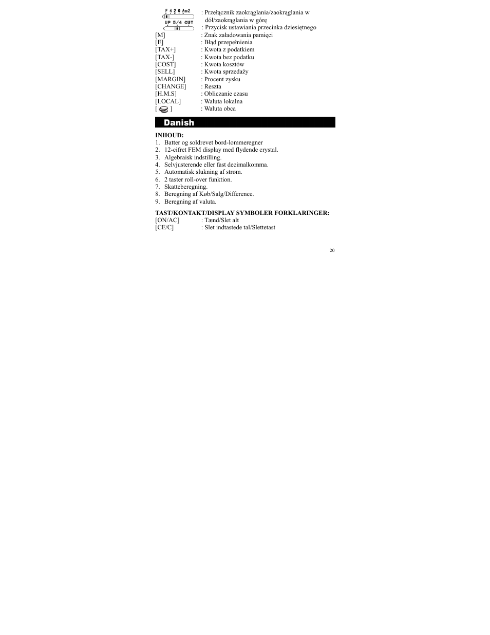 CITIZEN SDC-833A User Manual | Page 20 / 36