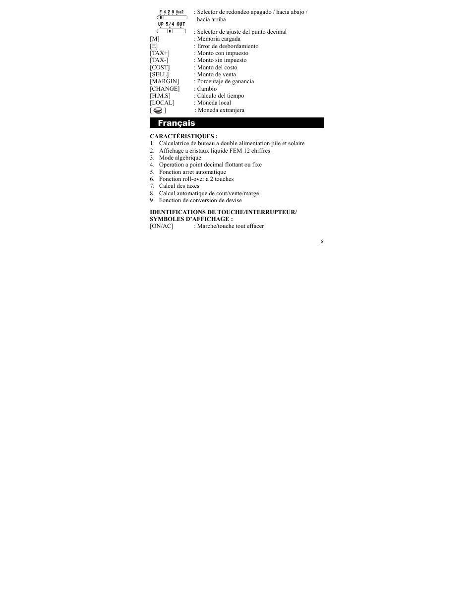 CITIZEN SDC-833A User Manual | Page 6 / 36