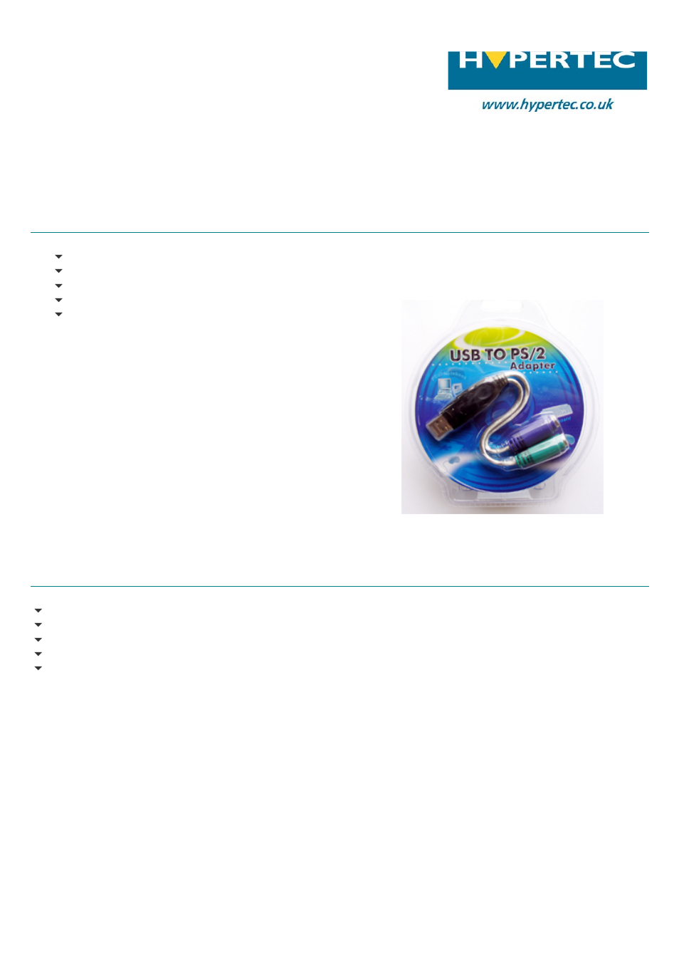 Hypertec HYHOA0001 User Manual | 1 page