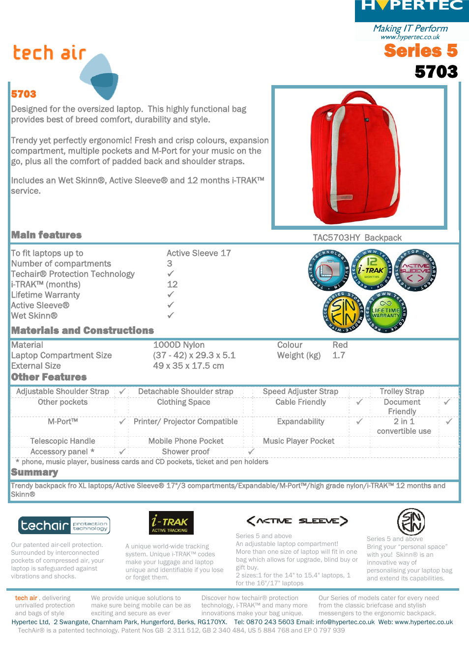 Hypertec 5703 User Manual | 1 page