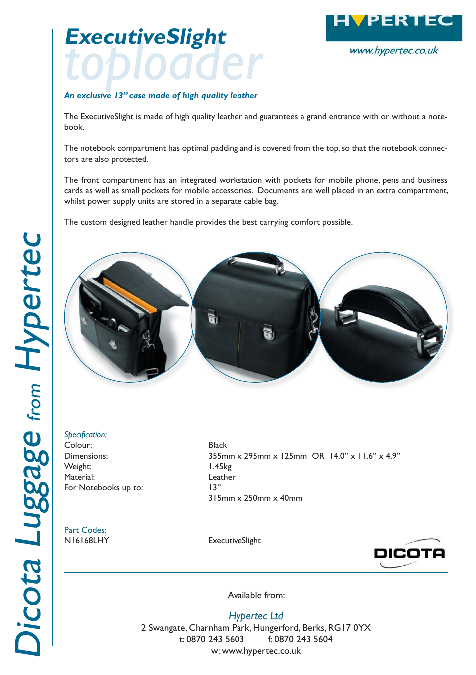 Hypertec N16168LHY User Manual | 1 page