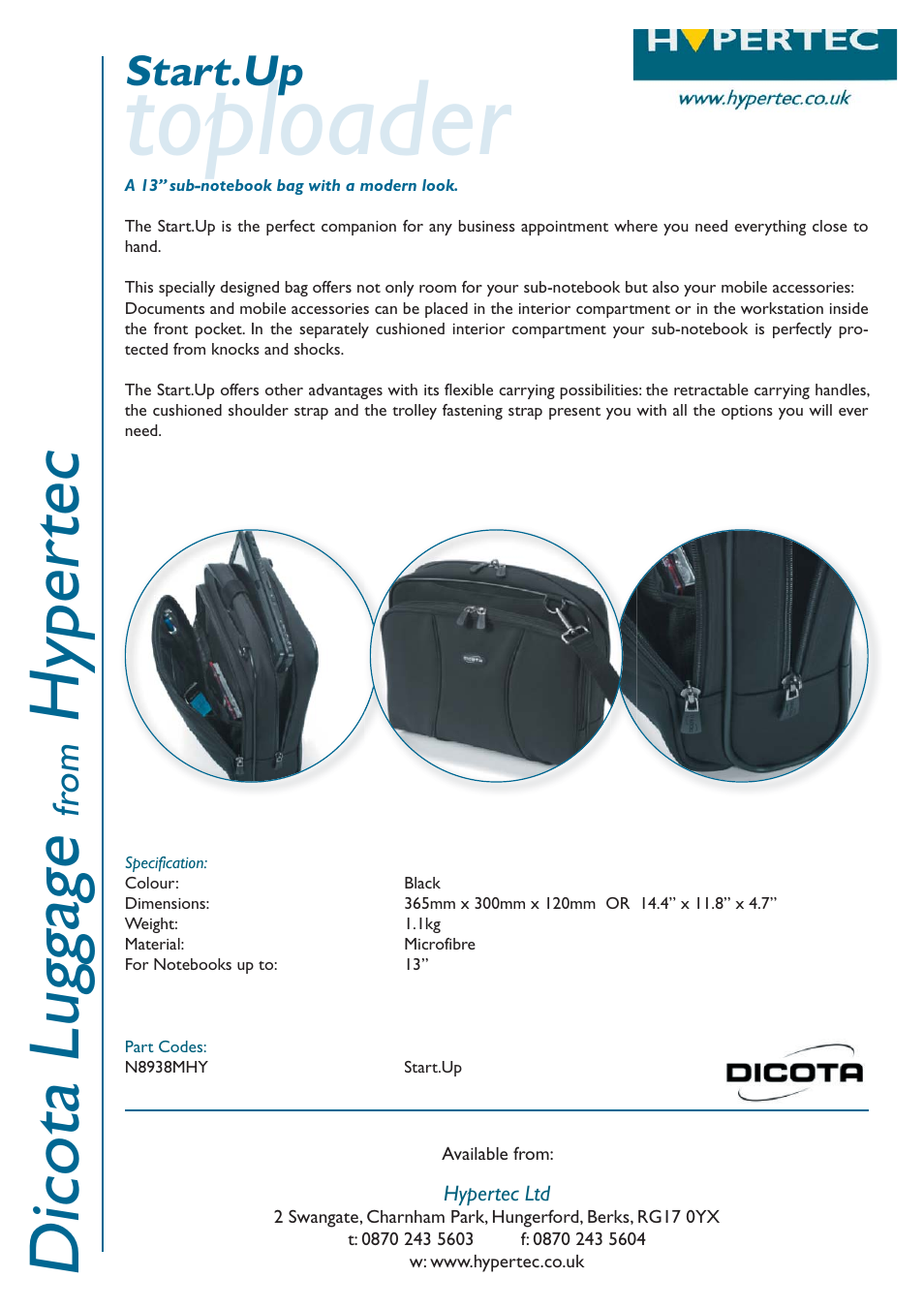 Hypertec N8938MHY User Manual | 1 page